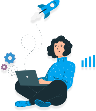 Profesional con laptop — stack y tecnología